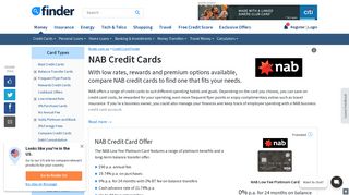 NAB Credit Cards - Compare offers and read reviews | finder.com.au