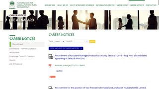 career notices - NABARD - National Bank For Agriculture And Rural ...