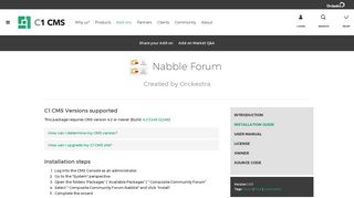 Nabble Forum - Installation Guide - C1 CMS
