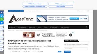 NABCO: How to Check & Print Engagement & Appointment Letter