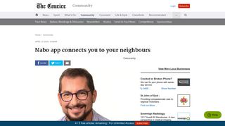 Nabo app connects you to your neighbours | The Courier