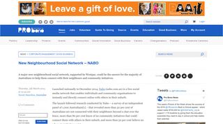 New Neighbourhood Social Network - NABO | PBA