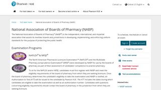 National Association of Boards of Pharmacy (NABP) :: Pearson VUE