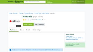Nabtrade Reviews (page 2) - ProductReview.com.au