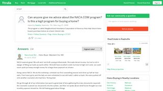 Can anyone give me advice about the NACA.COM program? Is this ...