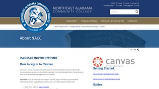 Canvas | Northeast Alabama Community College