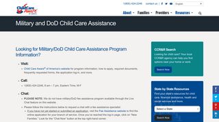 Military and DoD Child Care Assistance - Child Care Aware