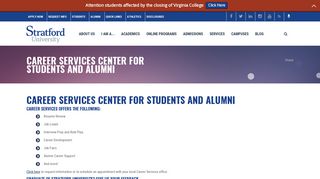 Career Services Center For Students and Alumni | Stratford University