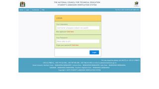 Login - The National Council for Technical Education (NACTE)