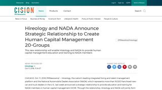 Hireology and NADA Announce Strategic Relationship to Create ...