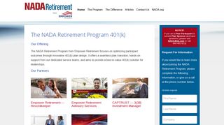 NADA Retirement Program - Home