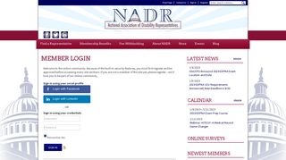 Sign In - National Association of Disability Representatives (NADR)