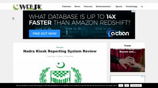 Nadra Kiosk Reporting System Review | Web.pk