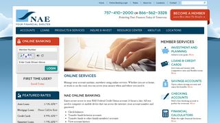 Online Banking - NAE Federal Credit Union