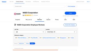 Working at NAES Corporation: Employee Reviews | Indeed.com