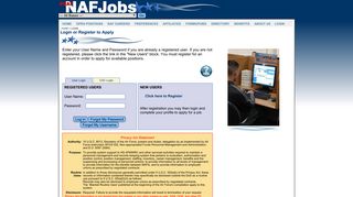 Login or Register to Apply - NAF Jobs