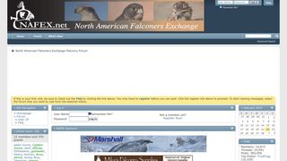 North American Falconers Exchange-Falconry Forum