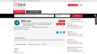 Nafex.com - The Economic Times