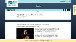 Report from NAfME in the US | ISME - International Society for Music ...