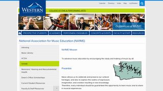 National Association for Music Education (NAfME) | College of Fine ...