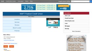 NAFT Federal Credit Union - Pharr, TX - Credit Unions Online