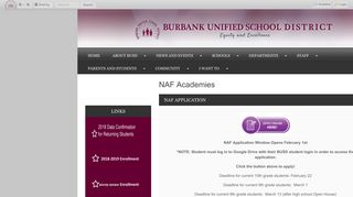 NAF Academies - Burbank Unified School District