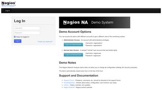 Login • Nagios Network Analyzer