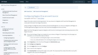 Configuring Nagios XI as an event source - IBM Cloud