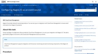 Configuring Nagios XI as an event source - IBM