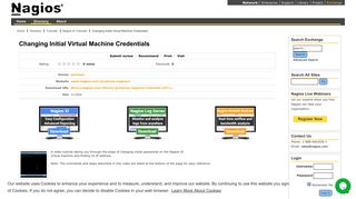 Changing Initial Virtual Machine Credentials - Nagios Exchange