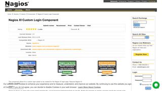 Nagios XI Custom Login Component - Nagios Exchange
