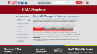 PlayNAIA Manager - PlayNAIA - NAIA Eligibility Center | PlayNAIA ...