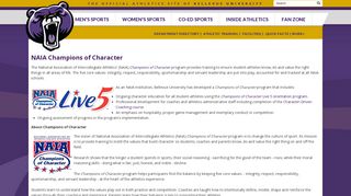 NAIA Champions of Character - Bellevue University Athletics