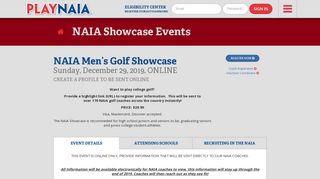 Play Sports in College | PlayNAIA - NAIA Showcase