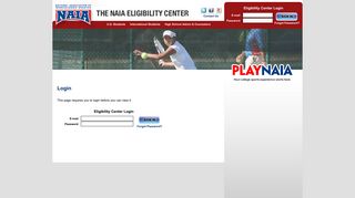 NAIA Eligibility Center | PlayNAIA | playnaia.org