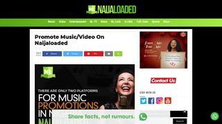 Promote Music/Video On Naijaloaded » Naijaloaded