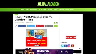 [Music] YBNL Presents: Lyta Ft. Olamide - Time » Naijaloaded