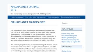 naijaplanet dating site