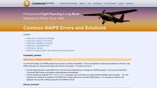 Common NAIPS Errors and Solutions | Command Software