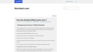 How does Nairabet Affiliate system work ? – Nairabet.com