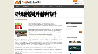 Nairabet Affiliate Program - AlexAffiliates.com