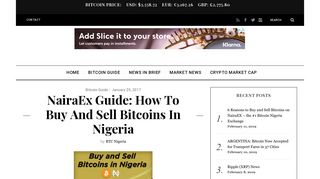 NairaEx Guide: How to Buy and Sell Bitcoins in Nigeria - BTC Nigeria