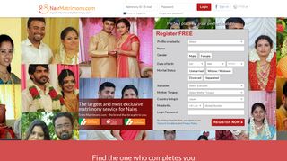 Nair Matrimony - The No. 1 Matrimony Site for Nairs - NairMatrimony ...