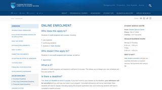 Online Enrolment - NAIT