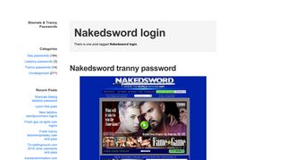 Nakedsword login – Shemale & Tranny Passwords