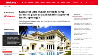 Exclusive: Villa owners forced to scrap extension plans as Nakheel ...