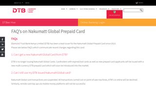 FAQ's on Nakumatt Global Prepaid Card - DTB Kenya