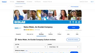 Working at Nalco Water, An Ecolab Company: Employee Reviews ...