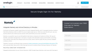 Namely Single Sign On (SSO) - Active Directory Integration - LDAP ...