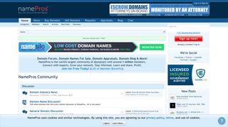 NamePros - Buy, Sell, Discuss Domain Names